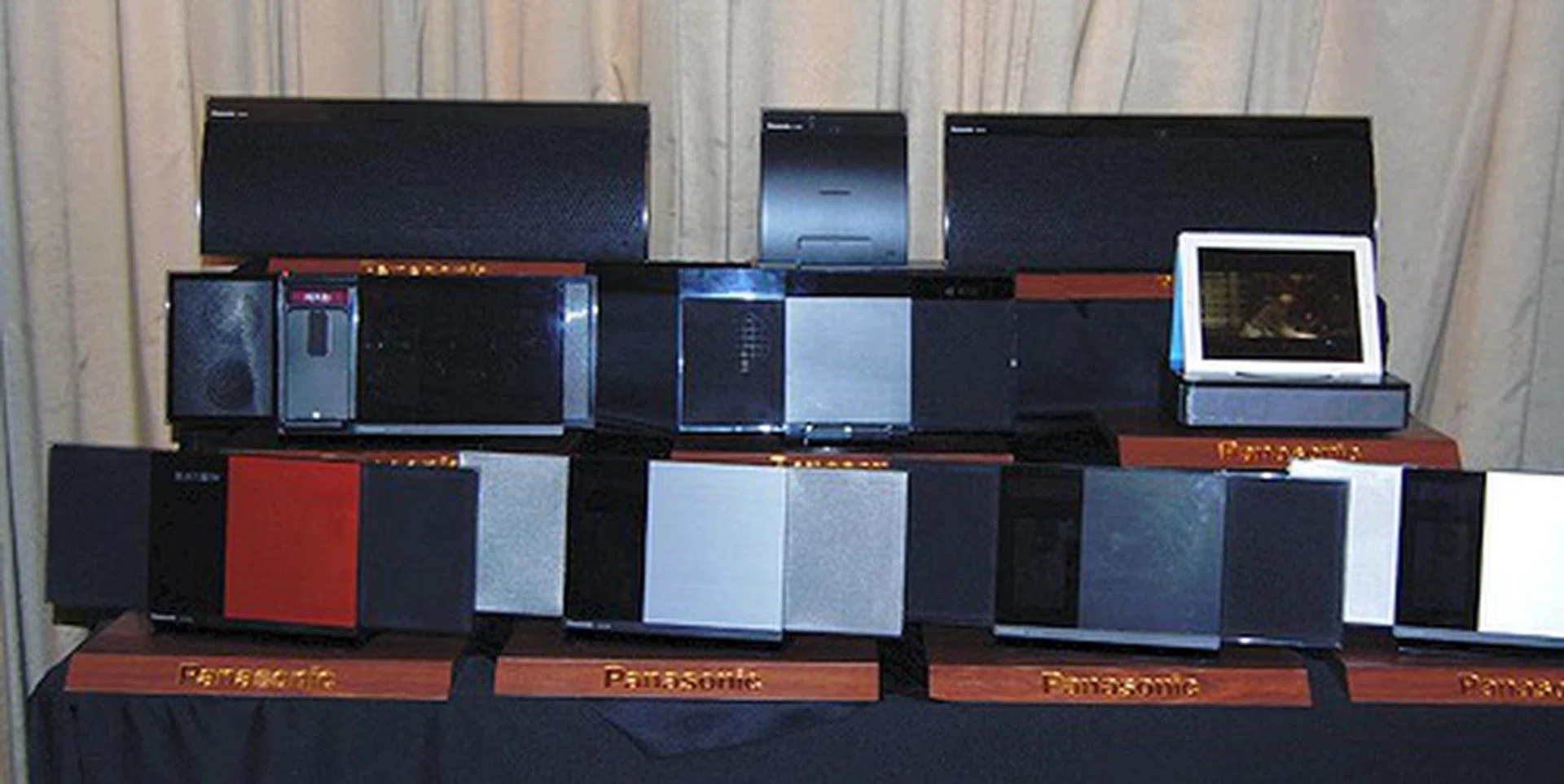 A wide variety of Panasonic's AV offerings were on display at the event.