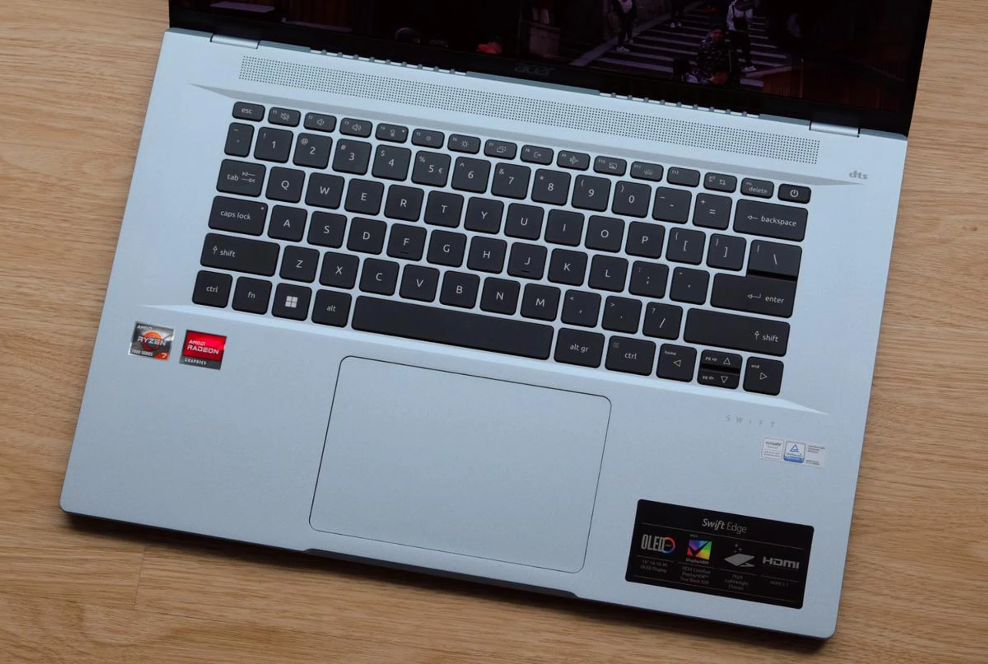 Though the trackpad is fairly large, it's lacking precision and responsiveness.