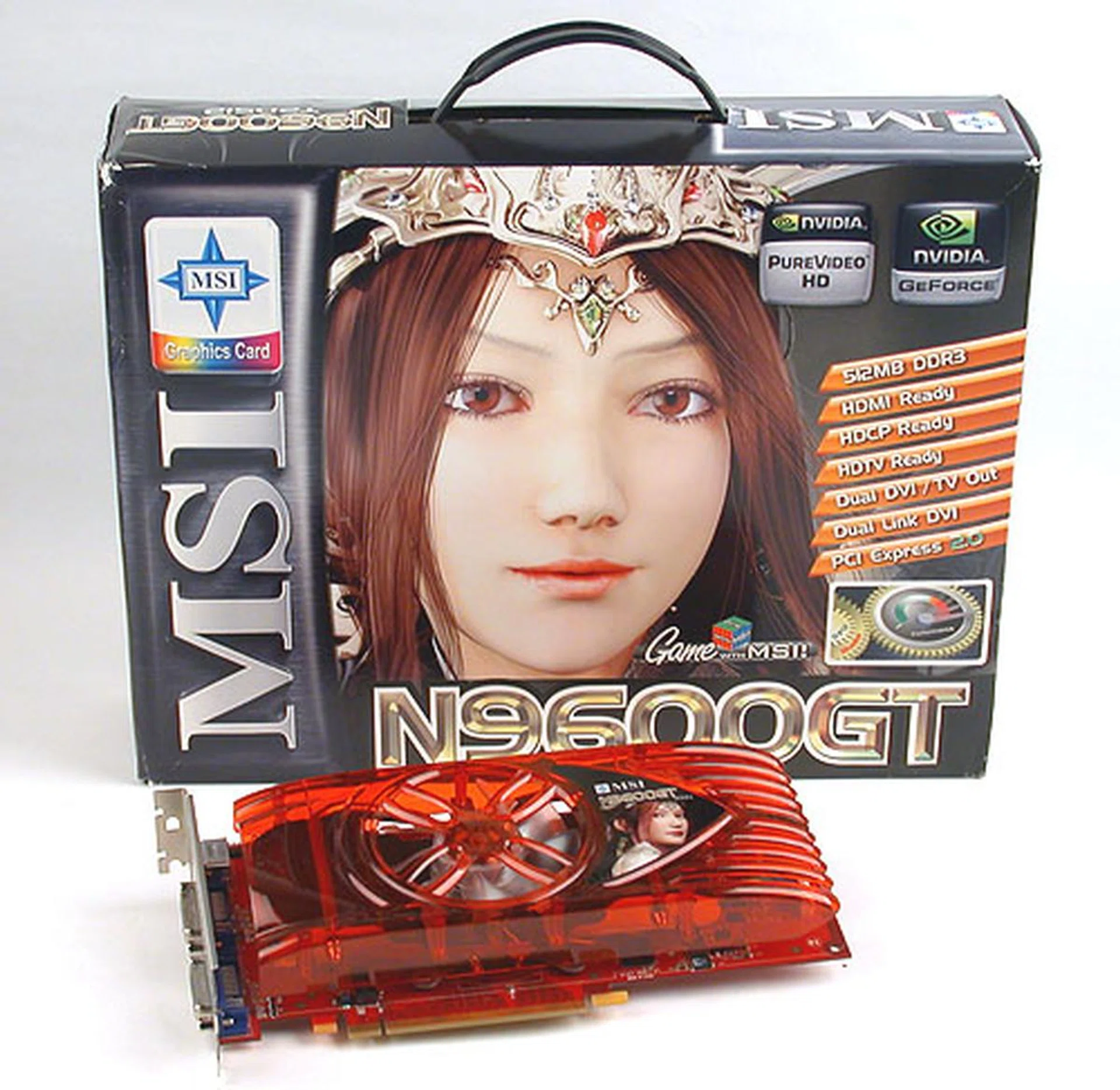 MSI's overclocked GeForce 9600 GT comes with its Live Update technology but some of the other usual features like D.O.T and CoreCell are not found on this card.
