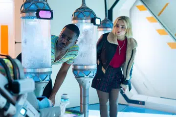 Ncuti Gatw and Millie Gibson (right). Image Source: Disney+