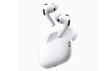 AirPods Pro 3 outside of charging case. 
