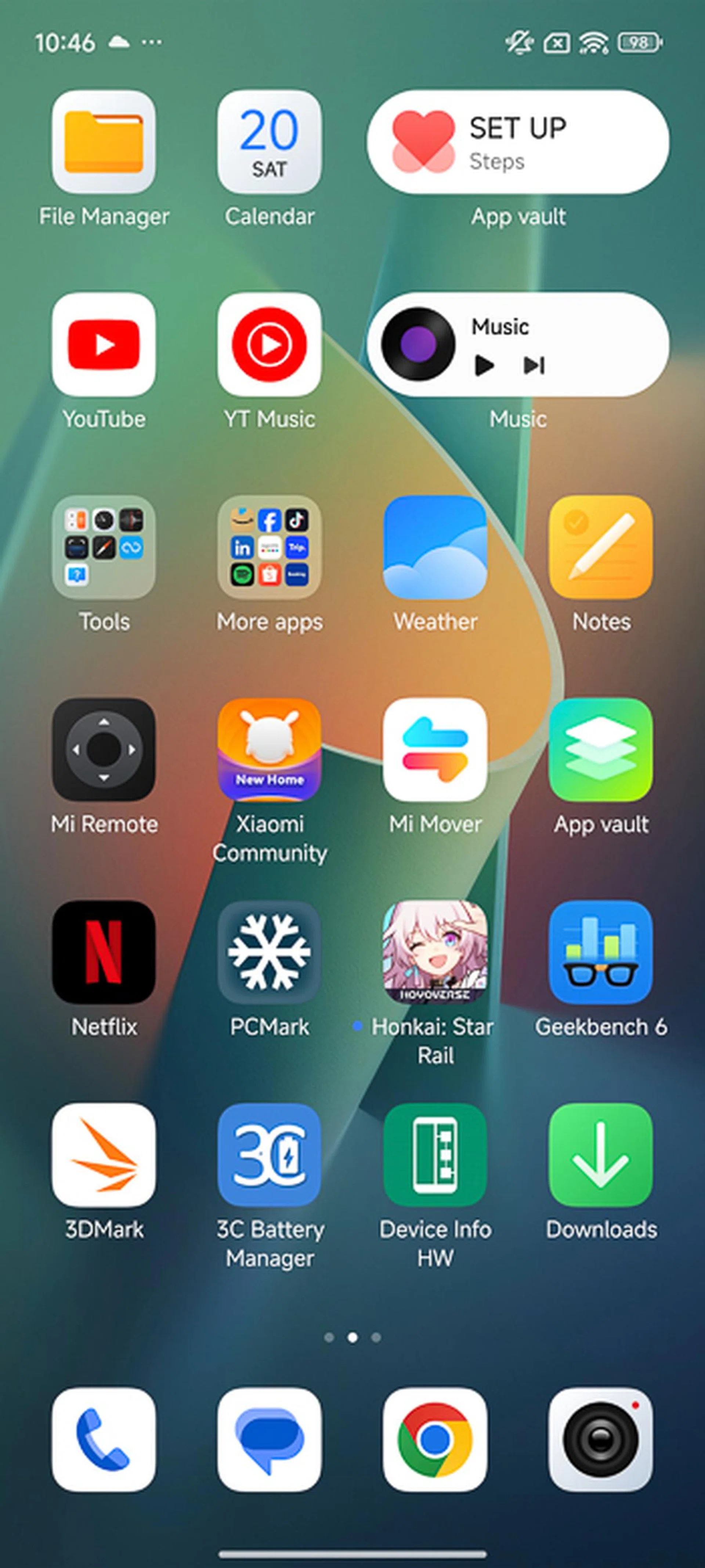 Xiaomi also downloads some of the company's own apps.