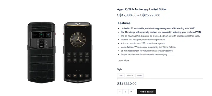 Vertu Agent Q