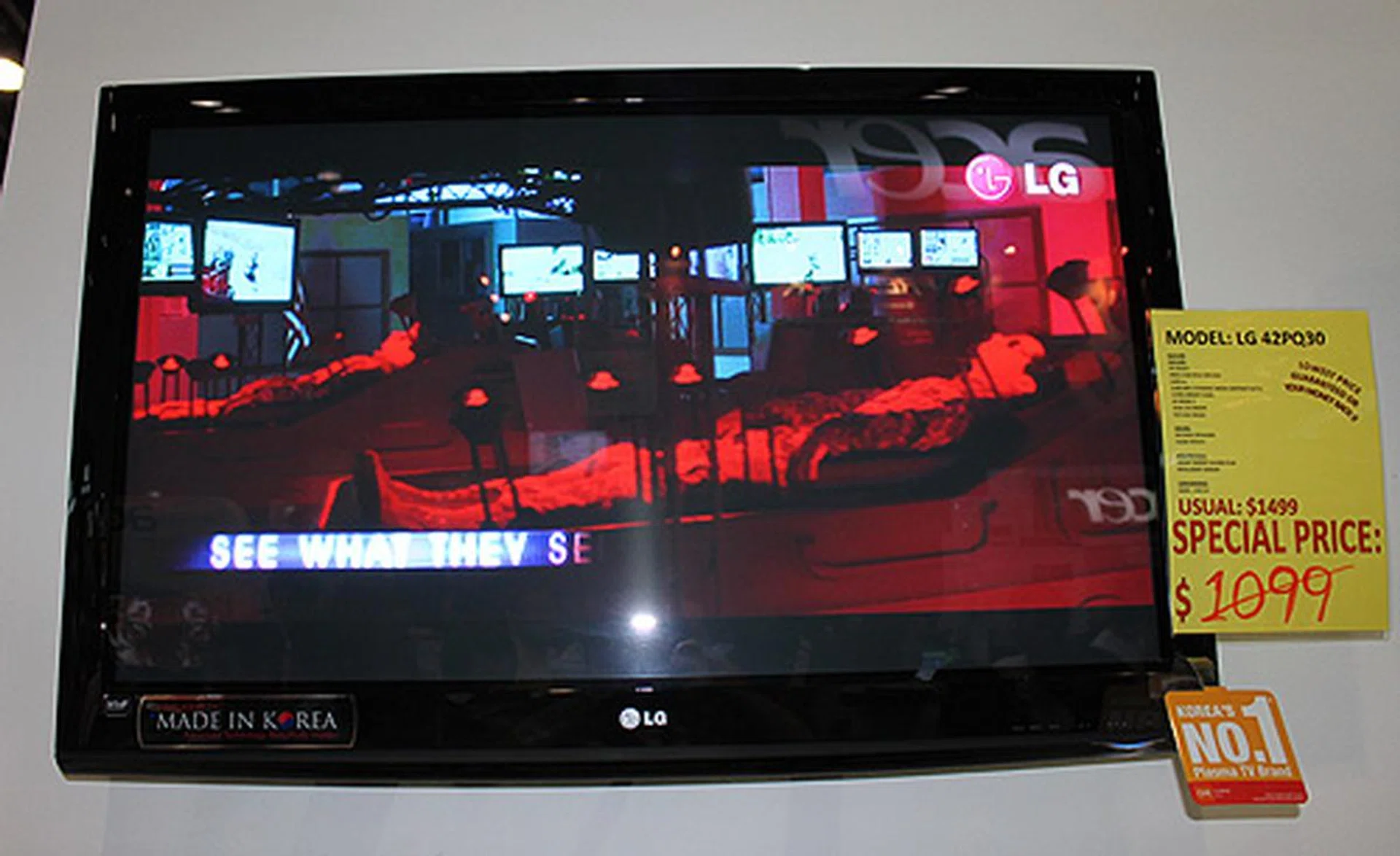 LG has lots of great TV deals. This HD-ready LG 42PQ30 is going under $1099, well below its usual price of $1499.
