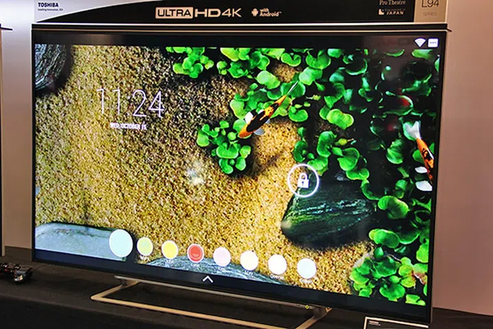 The unmistakable Android lockscreen. Note that you can also set up to eight user accounts, with each profile having its own set of apps and app organization.