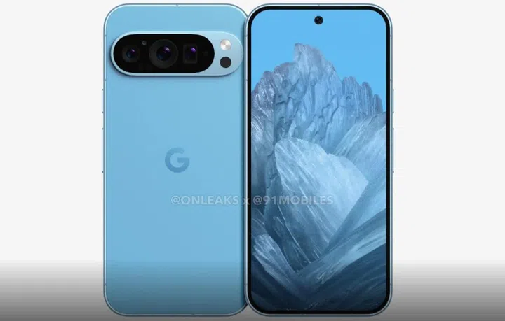 The redesigned rear camera module on the Google Pixel 9 looks refreshing. Image source: @OnLeaks x @91mobiles