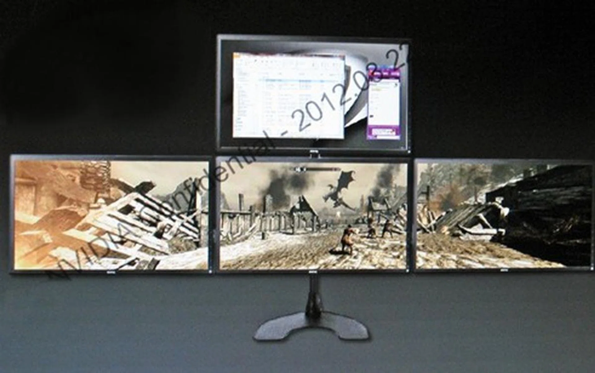 A lone GeForce GTX 680 supports up to four displays!