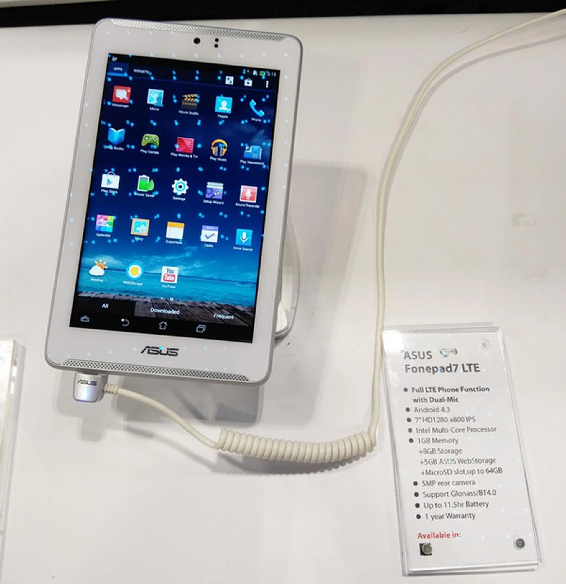 For $349, you can get the latest ASUS Fonepad 7 LTE with a free TriCover (worth $59). The Fonepad 7 LTE runs on Android 4.3 Jelly Bean and sports 8GB internal storage with microSD expansion up to 64GB. 
