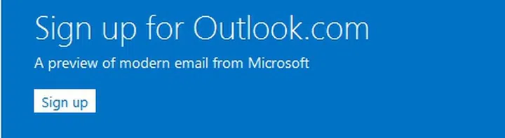 Don't have a Microsoft account? Sign up for a free one now!