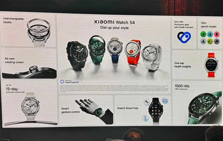 Xiaomi Watch S4. Photo: Xiaomi.