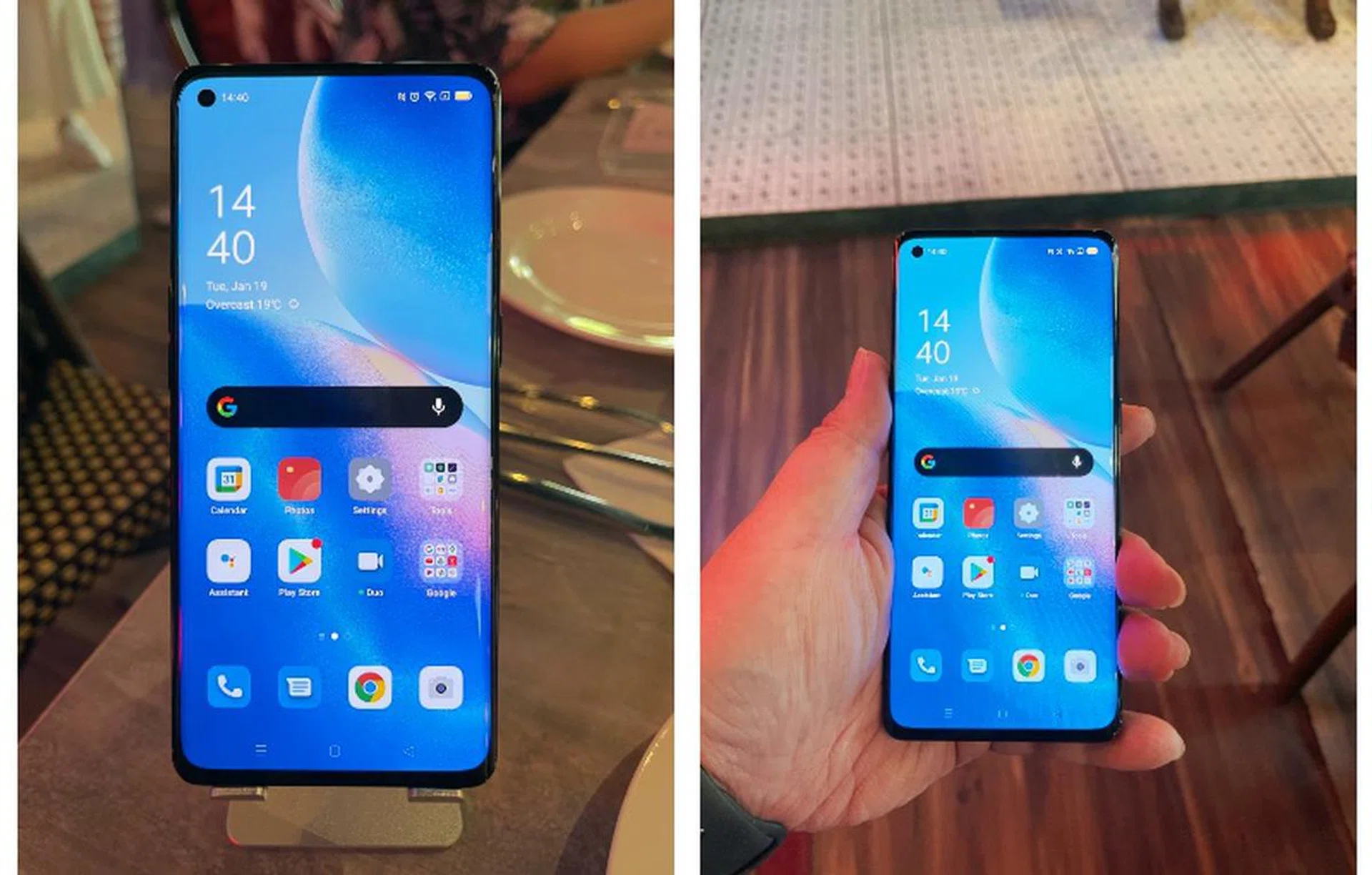 The Oppo Reno5 Pro really felt light. 