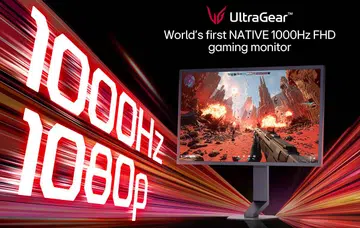 This LG monitor is the first 1000Hz 1080p display, so the company says.