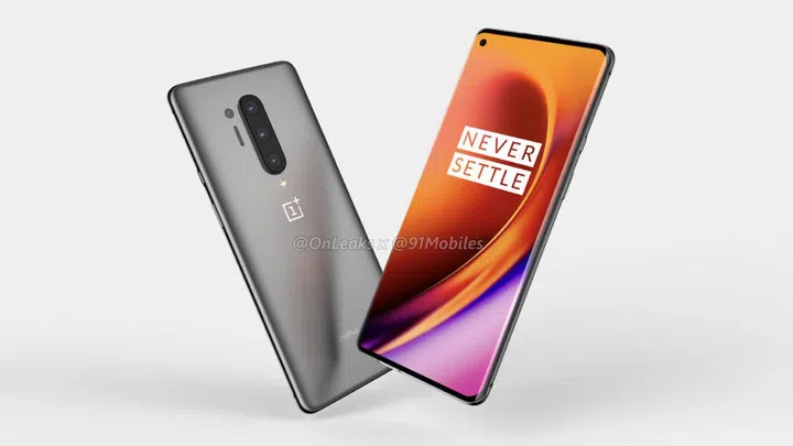 Purported render of the OnePlus 8 Pro. <br>Image source: 91Mobiles and @OnLeaks