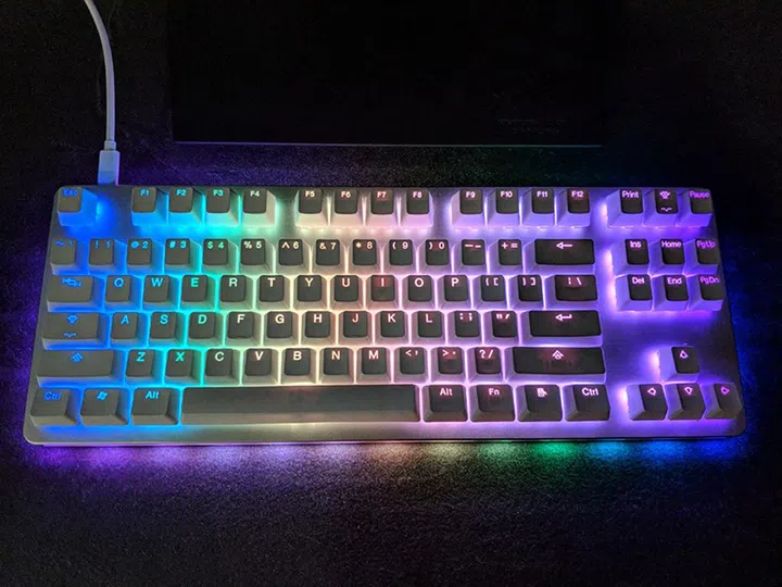 The Massdrop x Input Club K-Type keyboard is one of the cleanest looking keyboards I've seen.