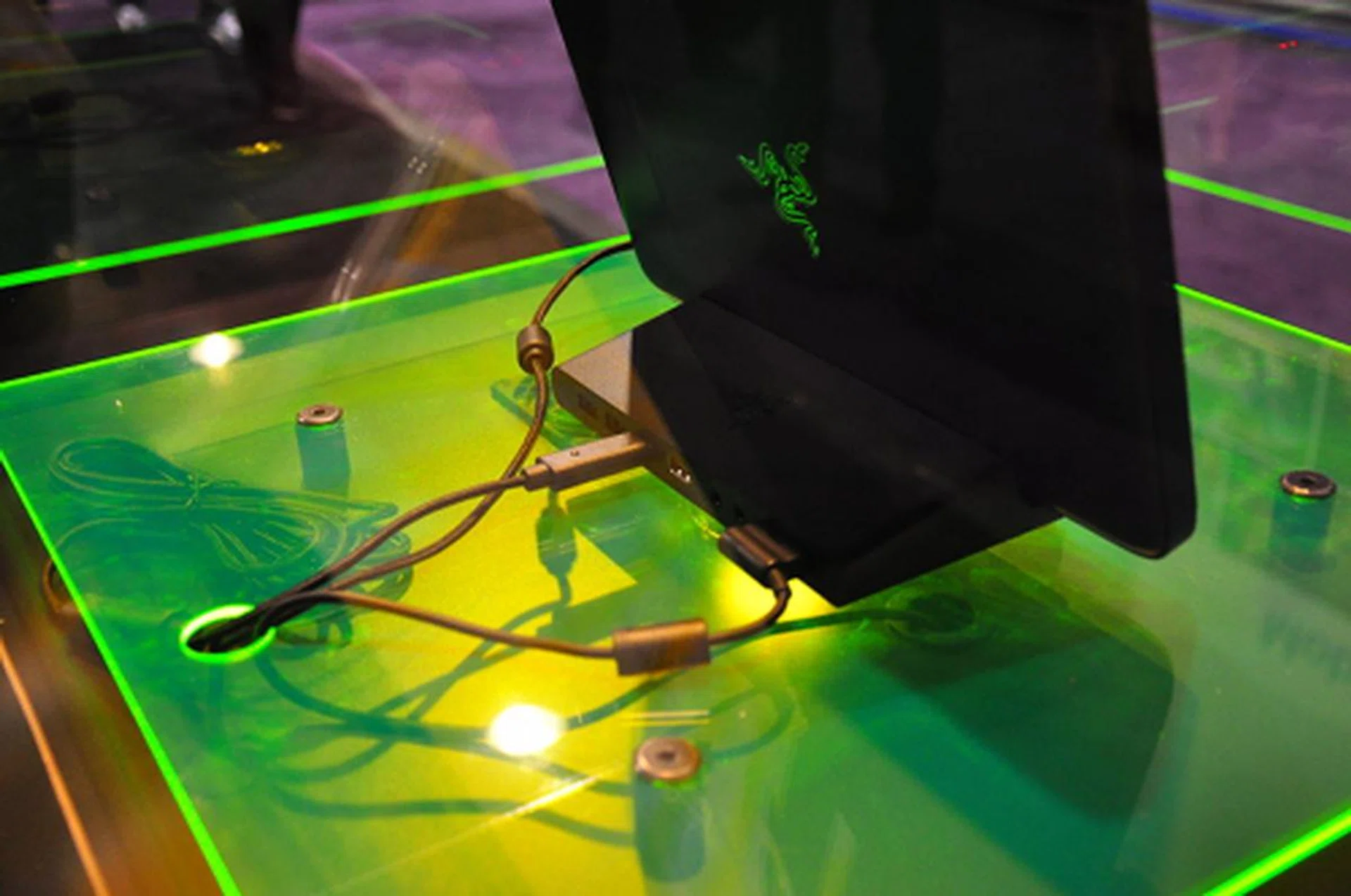 All ports at the back makes for a tidier gaming affair.