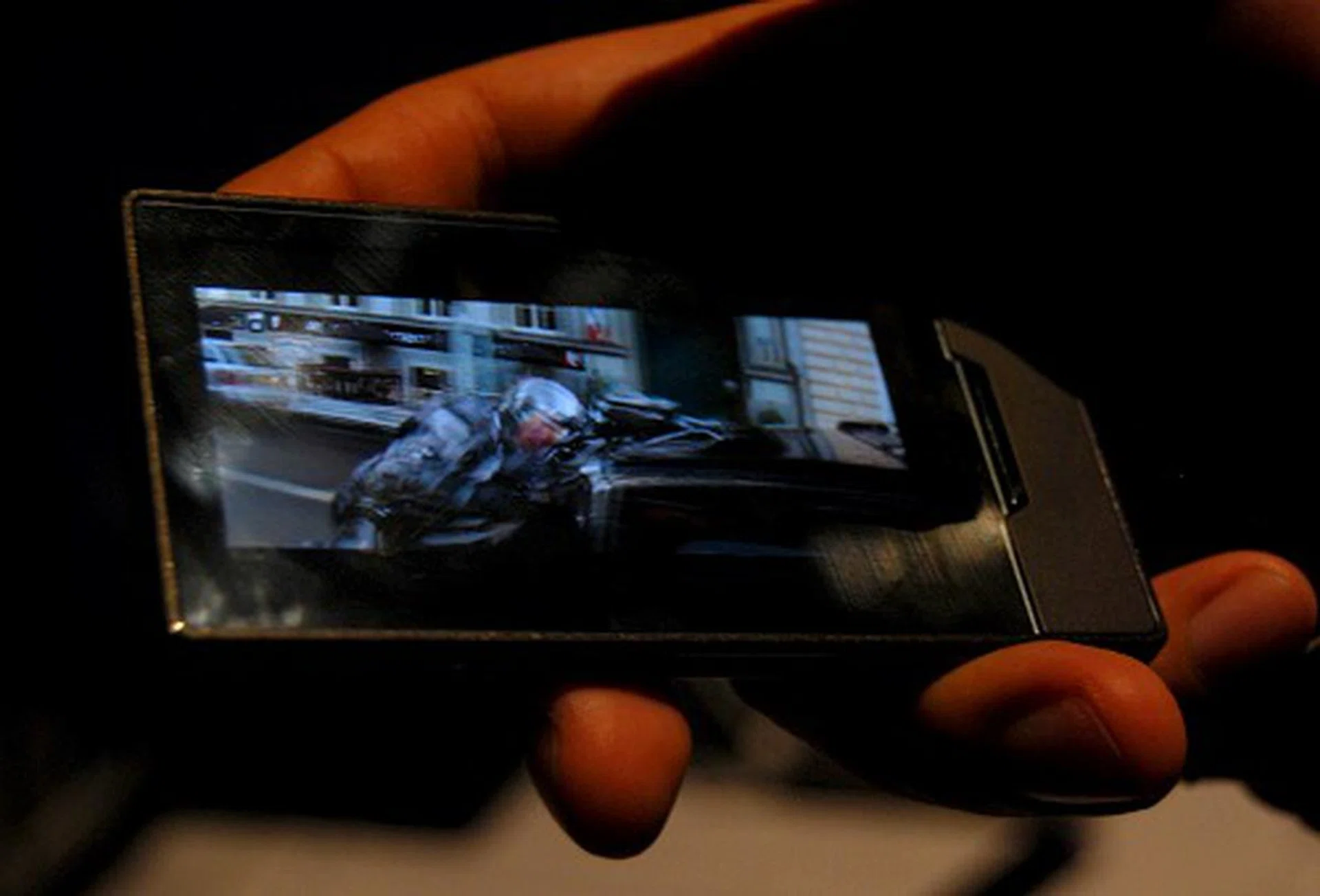 Here's watching the new G.I. Joe movie trailers - the Zune HD automatically rotates the video to suit the format that's best to view it on. Take note that while the Zune HD can't display HD quality on the screen (a limitation of the OLED screen resolution chosen), it can output 720p HD videos with ease.