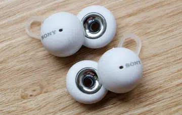 The LinkBuds have a hole to let you hear your surroundings clearly.