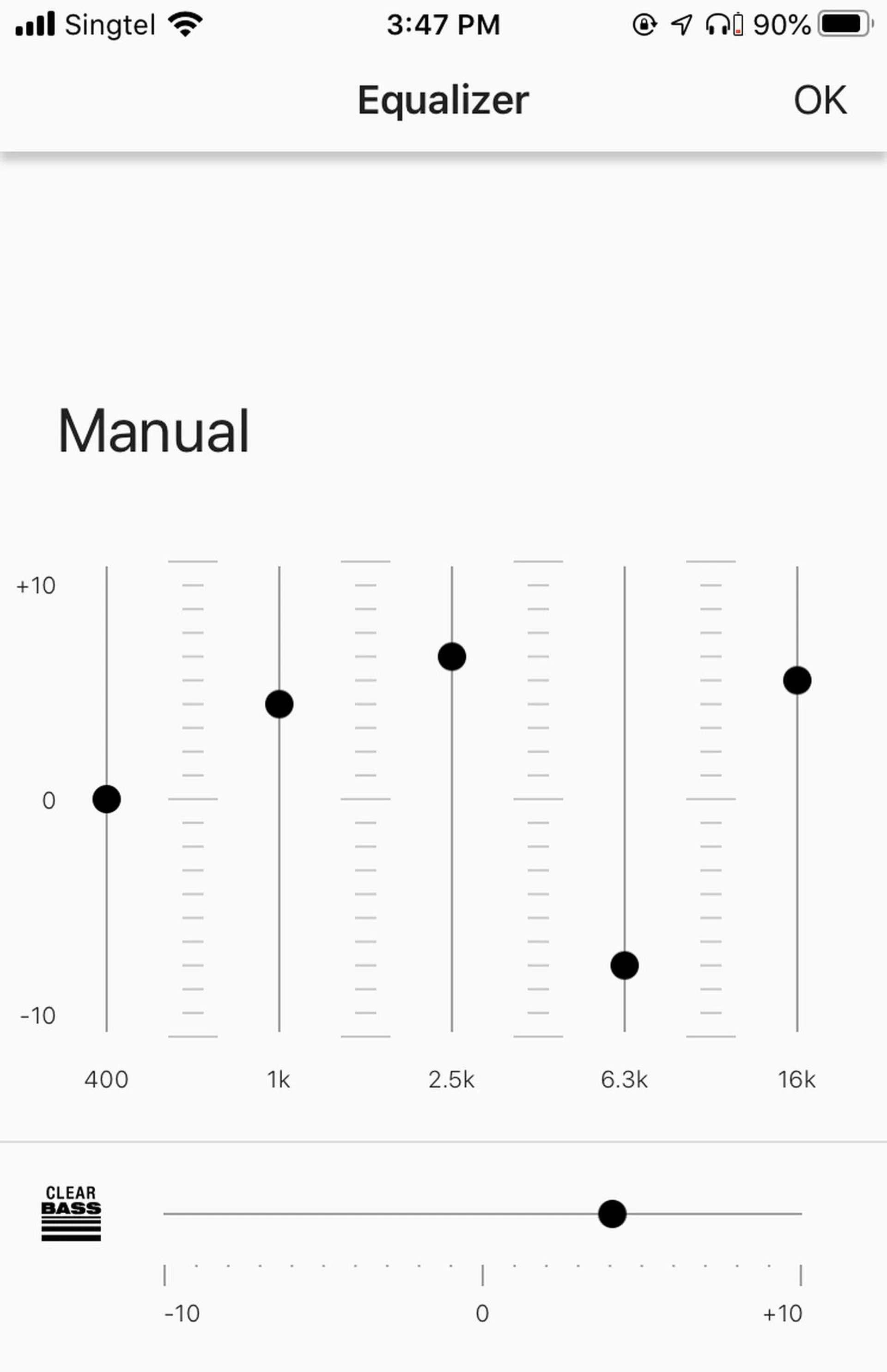 You can use the equaliser in the app to tweak the headphone's sound.