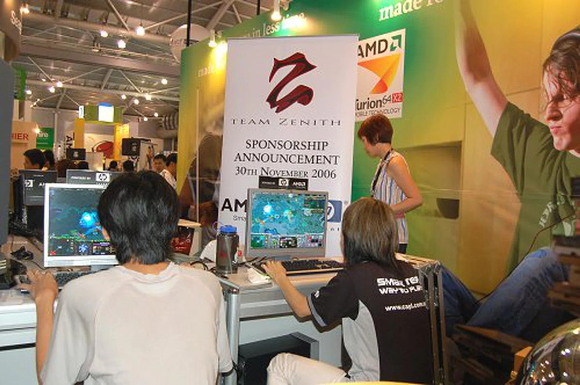 Team Zenith was on site to show off their skills in DOTA.