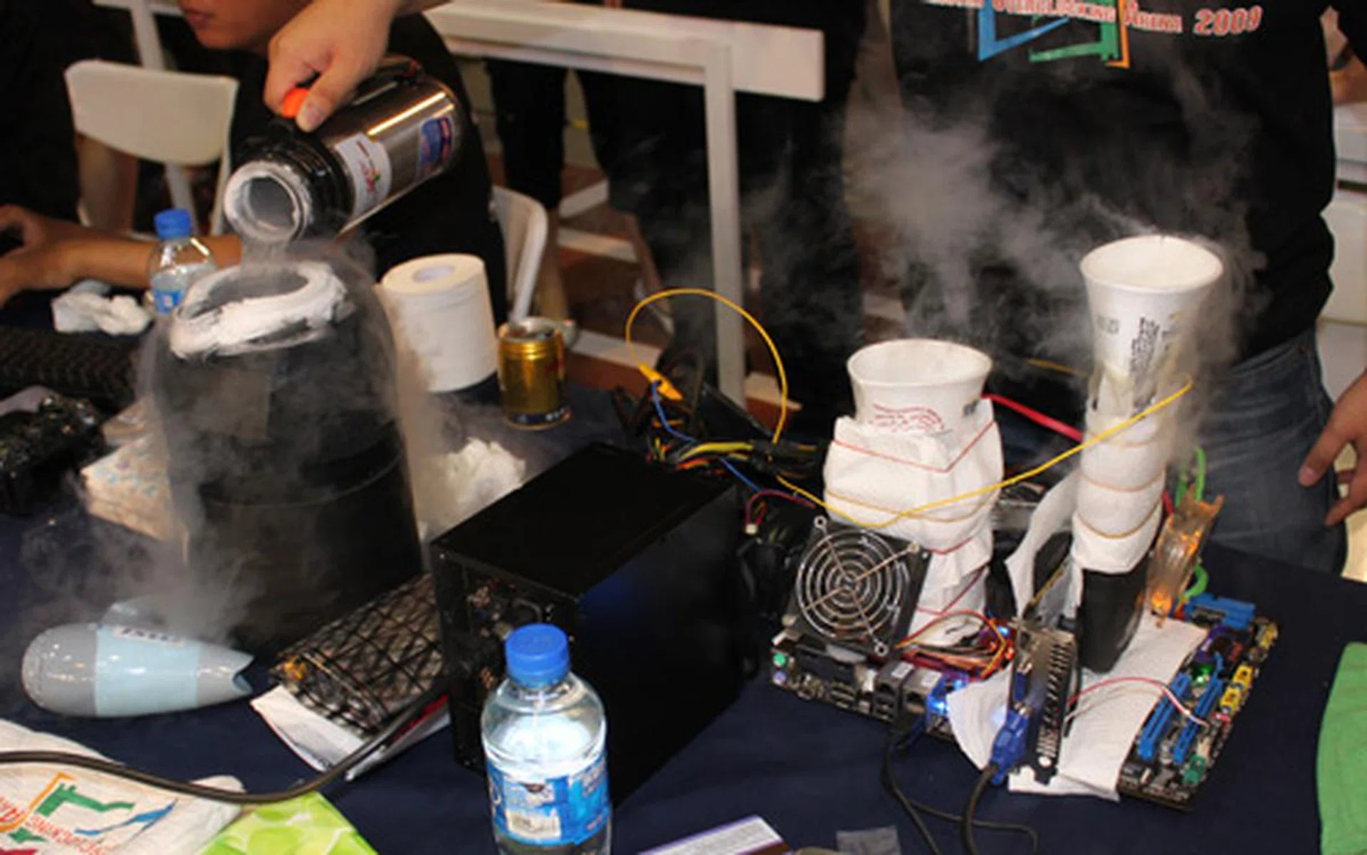 Elsewhere, teams are drenching their systems in liquid nitrogen in the hopes that they'll complete a successful run.