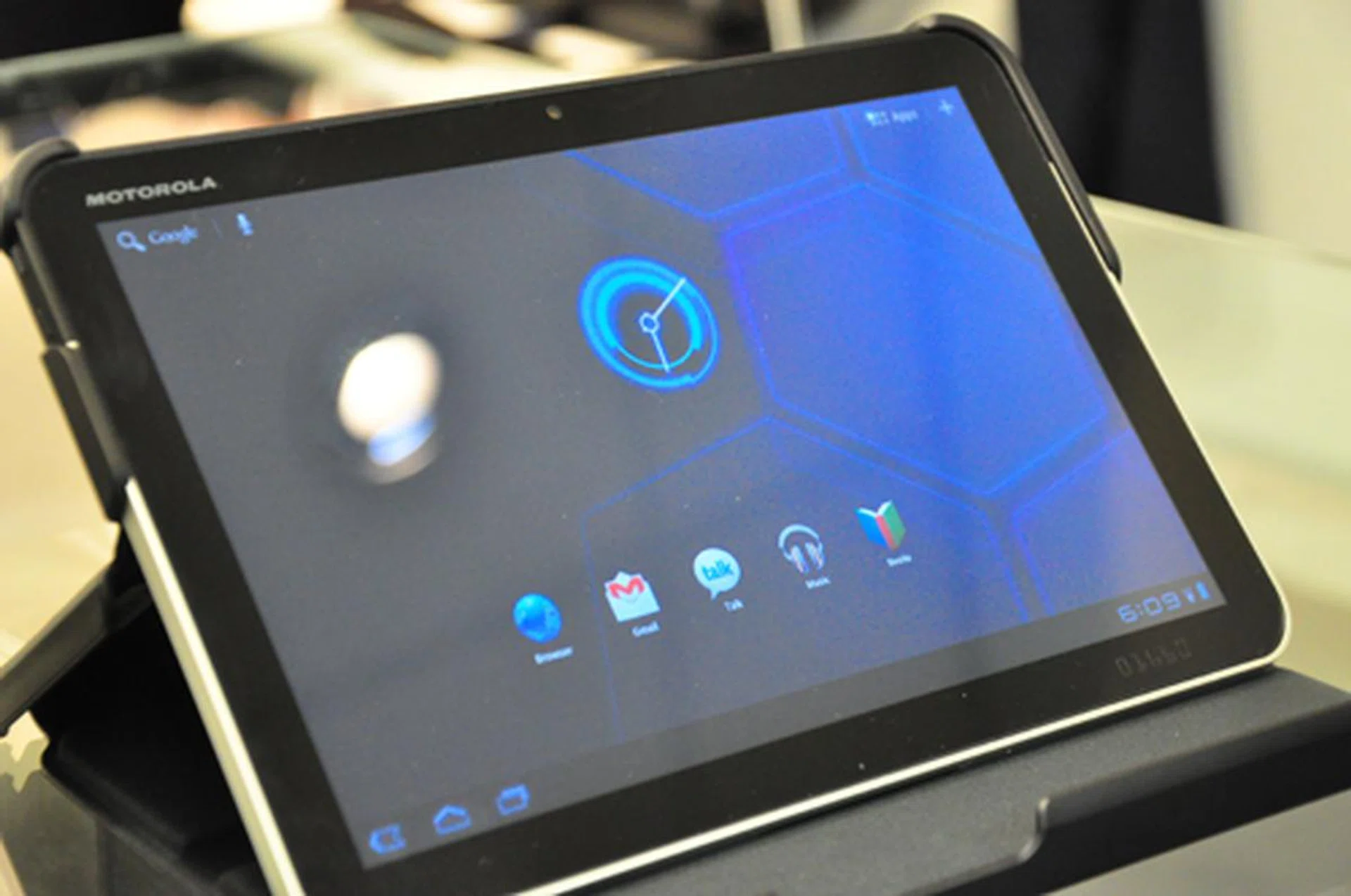 Ah, the Xoom. Just to recap, the 10.1-inch (1280 x 800 pixels) Xoom sports a dual core processor (NVIDIA Tegra 2), the latest Gingerbread OS, and a 5.0-megapixel rear camera. This time, we were allowed to manhandle the tablet (previously, we were not allowed to try the units at CES). Performance was smooth, with the Xoom handling both graphics and games well. 