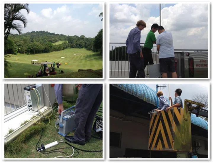 One of the pilot TVWS projects is conducted by the Singapore Island Country Club, which uses TVWS to optimize connectivity and deploy smart sensors that help it monitor the moisture of the golf course and track golf buggies. (Image source: Singapore White Spaces Pilot Group.)