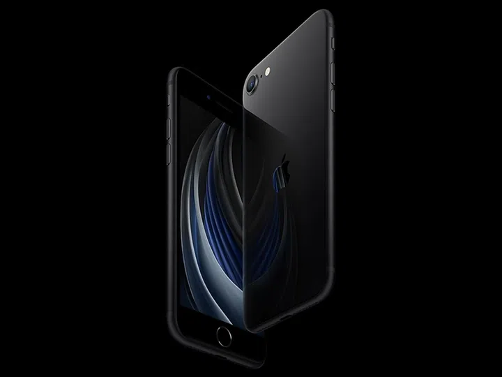 New iPhone SE in black. (Image source: Apple)
