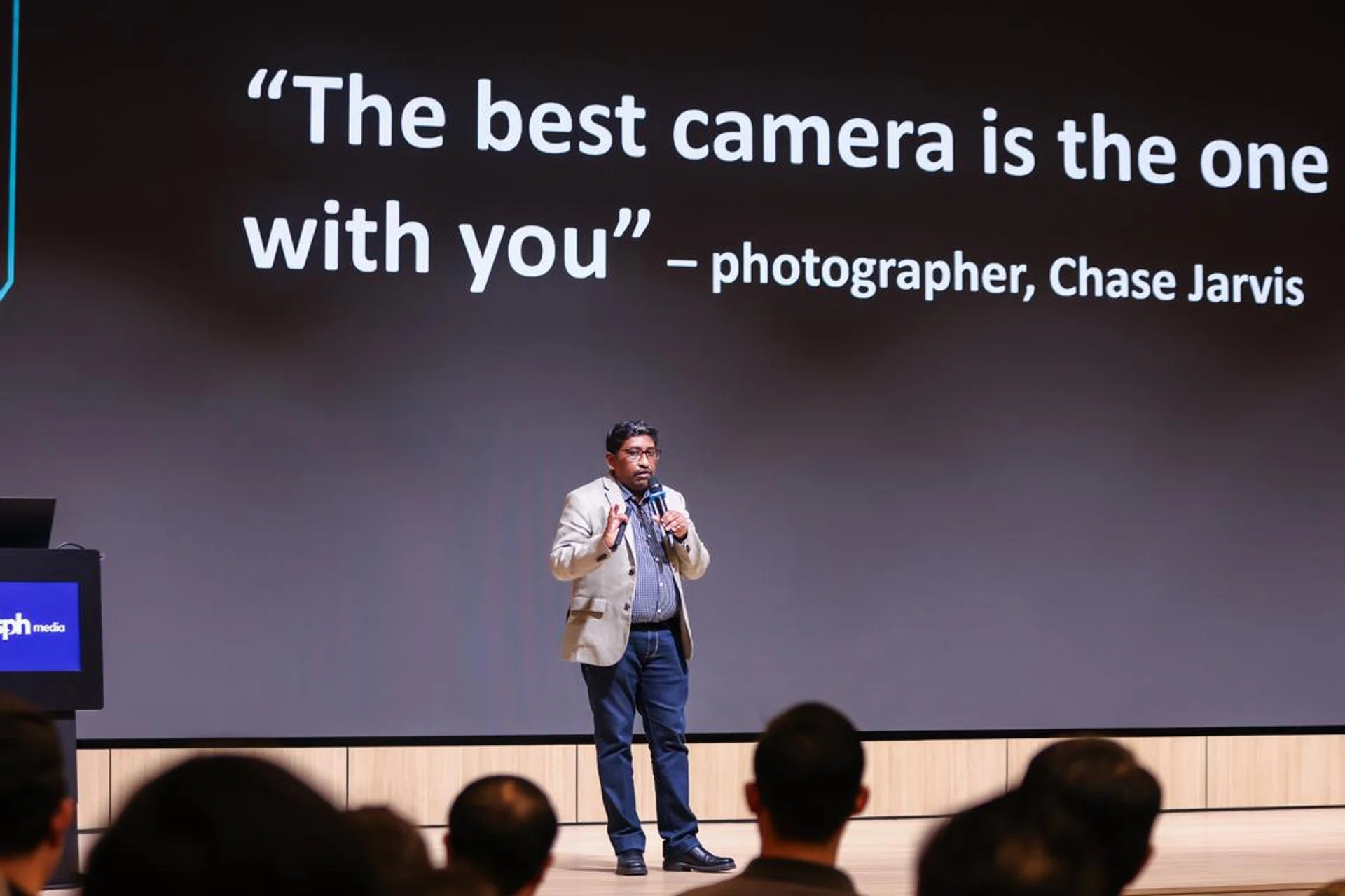 Dr Vijay sharing his view on the “best camera!”