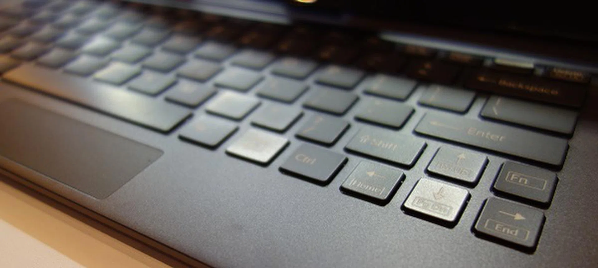 Sony's signature chiclet-style keyboard comes standard. The individual keys are backlit as well.