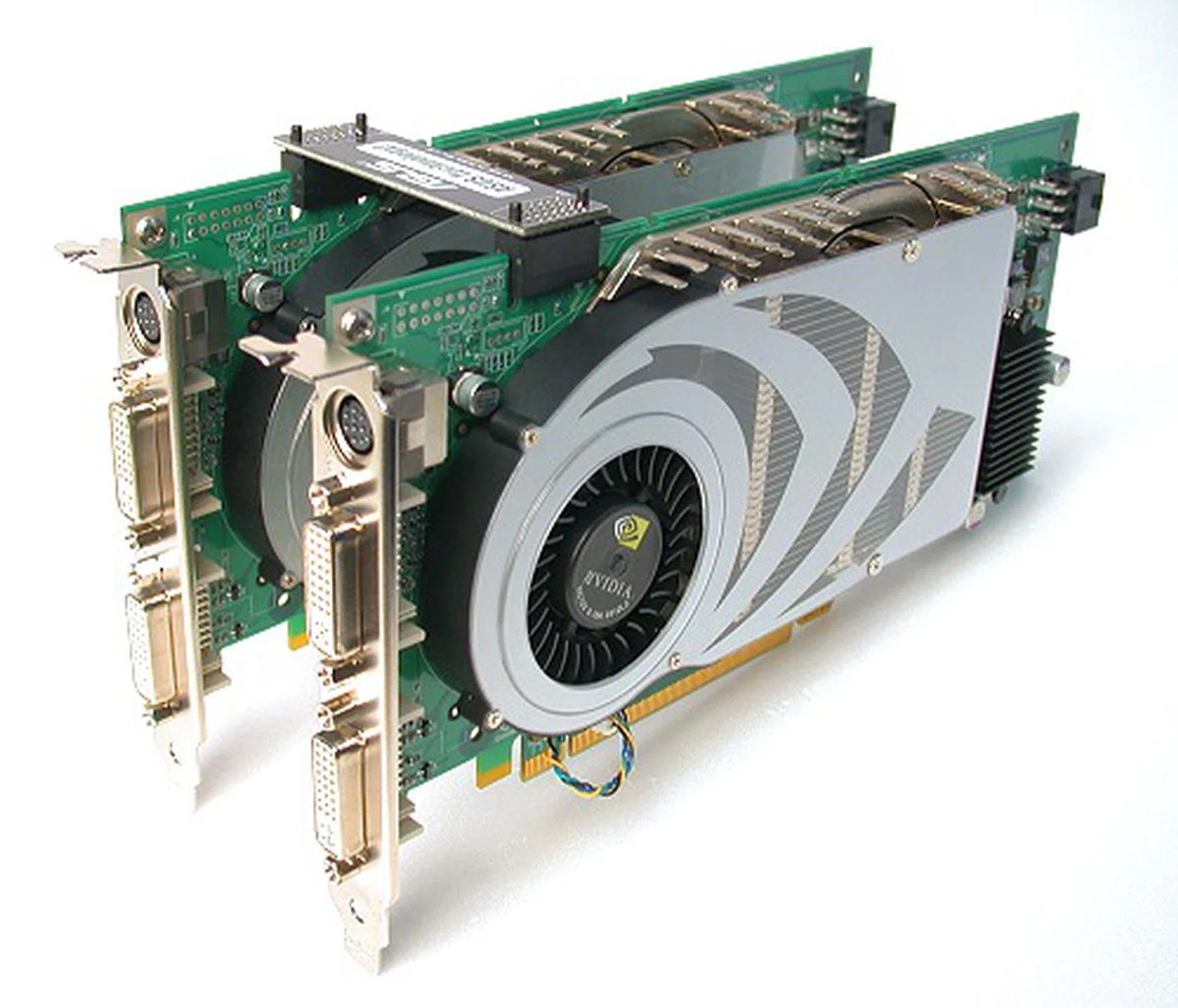 How about a pair of GeForce 7800 GTX cards?