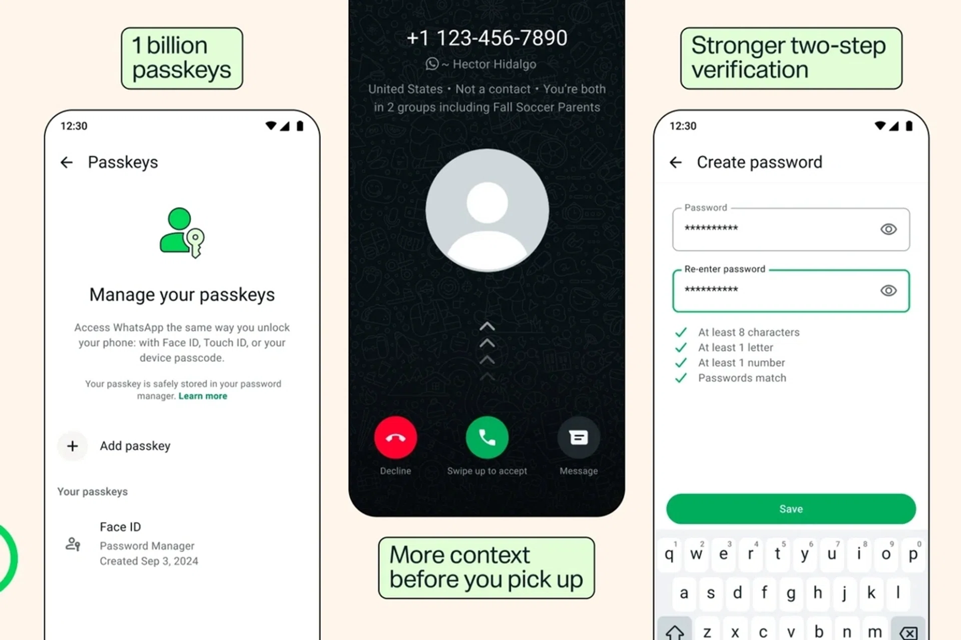 WhatsApp’s account security features.