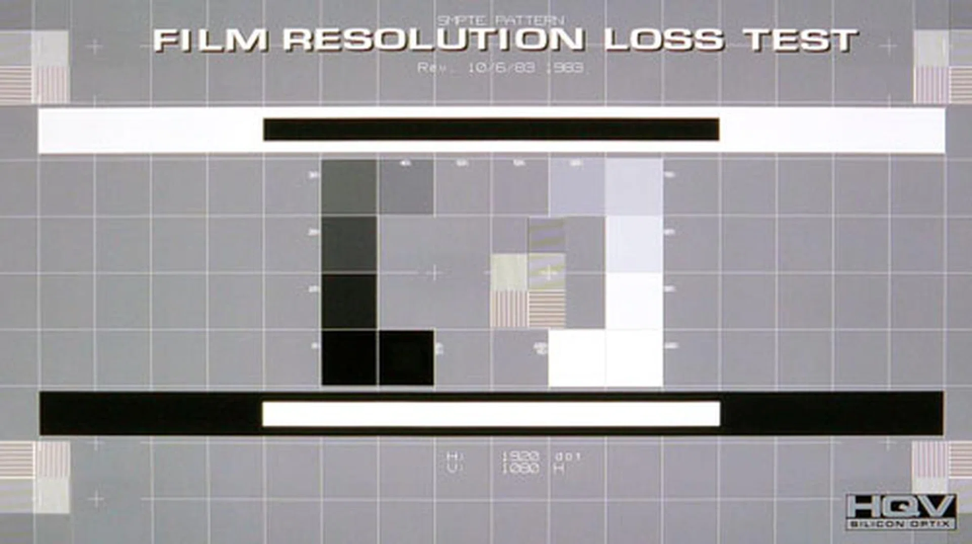 HQV Film Resolution Loss Test: Designed to test a TV's ability to apply the appropriate inverse cadence algorithms, we are glad to announce that the PZ950 passed with flying colors.