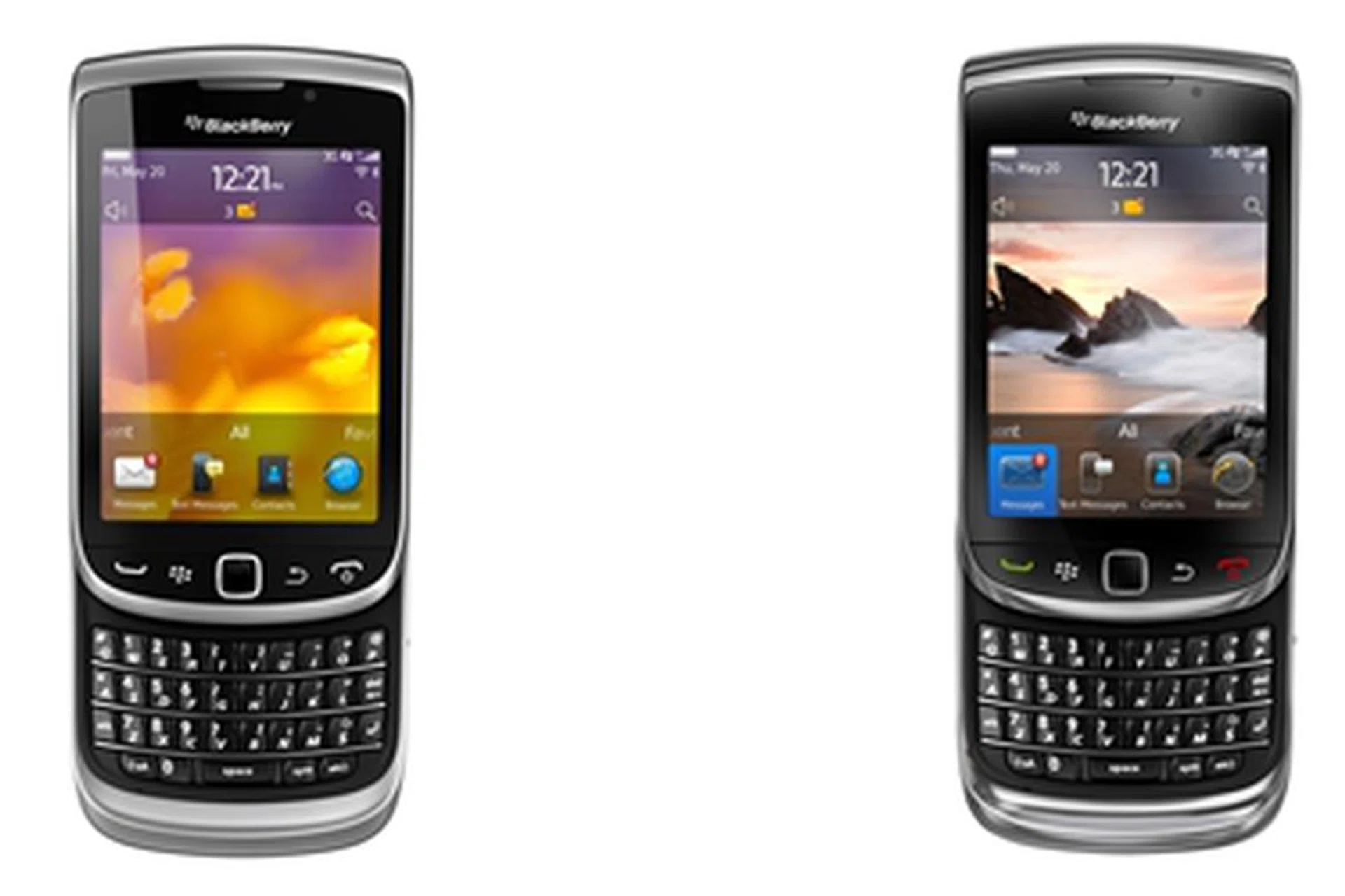 Do not be misled by the physical appearance of the BlackBerry Torch 9810 (left). It may look the same as its predecessor, the Torch 9800 (right), but it's a totally different machine under the surface.