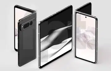 Purported render of the Google Pixel Fold. <br>Image source: Front Page Tech