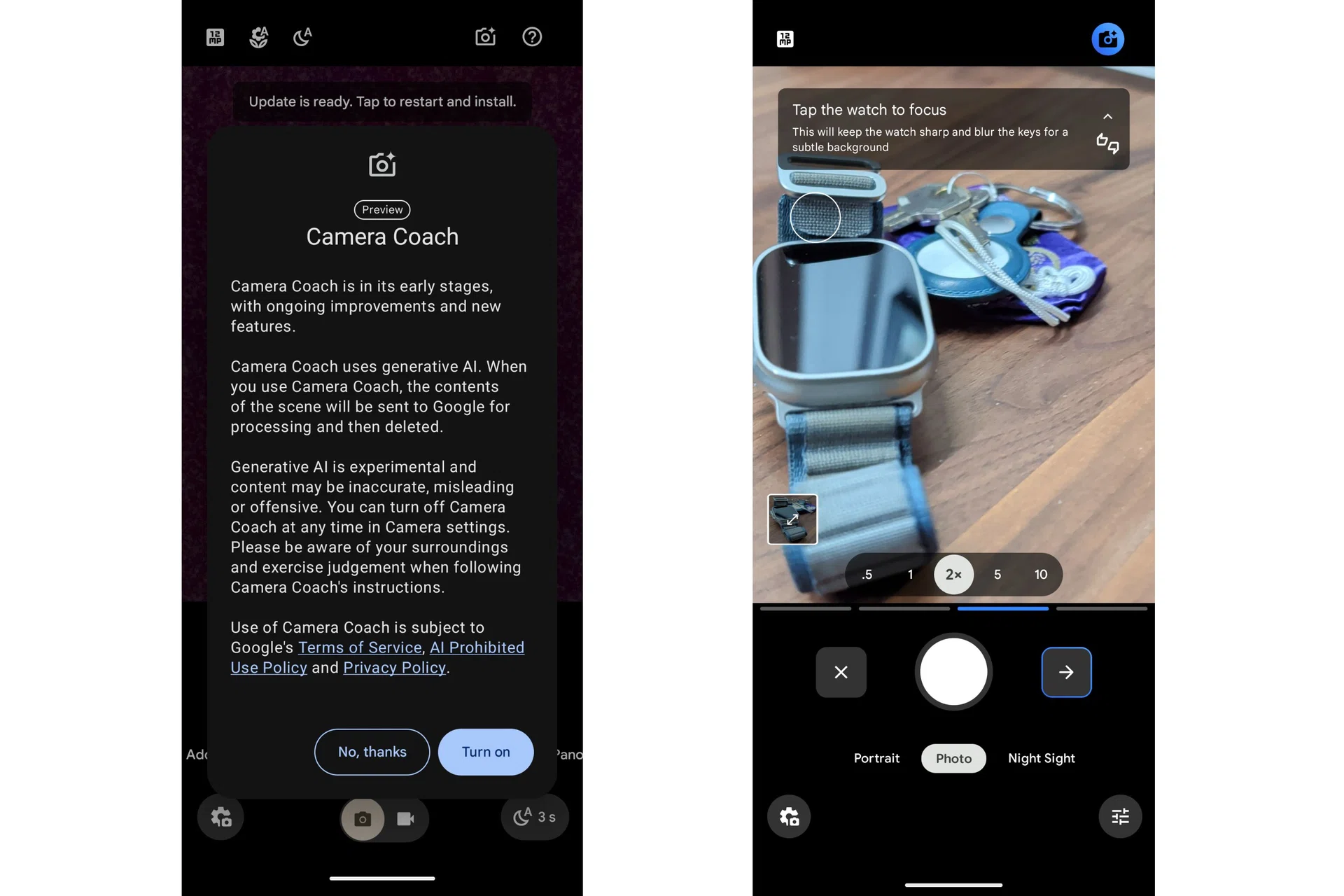 Google Pixel 10 camera coach
