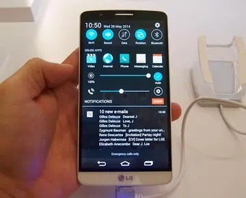 The LG G3 is a phablet, but doesn't feel like one as it is ergonomically designed.