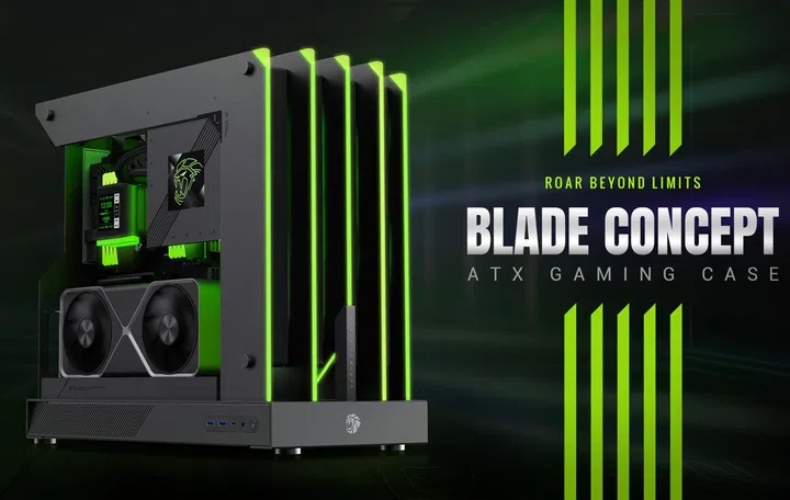 GameMax says that the design of the Blade Concept was taken from a 
lion's claws. Photo: GameMax.