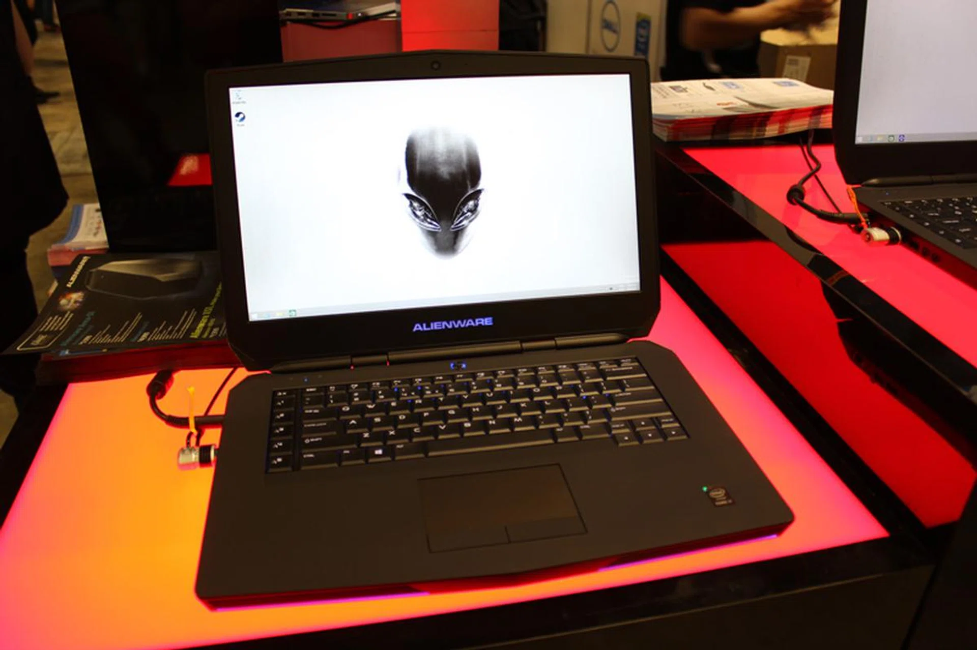 The Alienware 13 is Dell's smallest gaming notebook. It has a 13.3-inch Full HD IPS display, packs an Intel Core i5-4210U (1.7GHz, 3MB smart cache), NVIDIA GeForce GTX 860M (2GB VRAM), 16GB RAM, and a 1TB HDD. It'll come with Windows 8.1, has a DVDRW drive and is eligible for a reduced price on the Alienware Graphics Amplifier. It costs $1,999