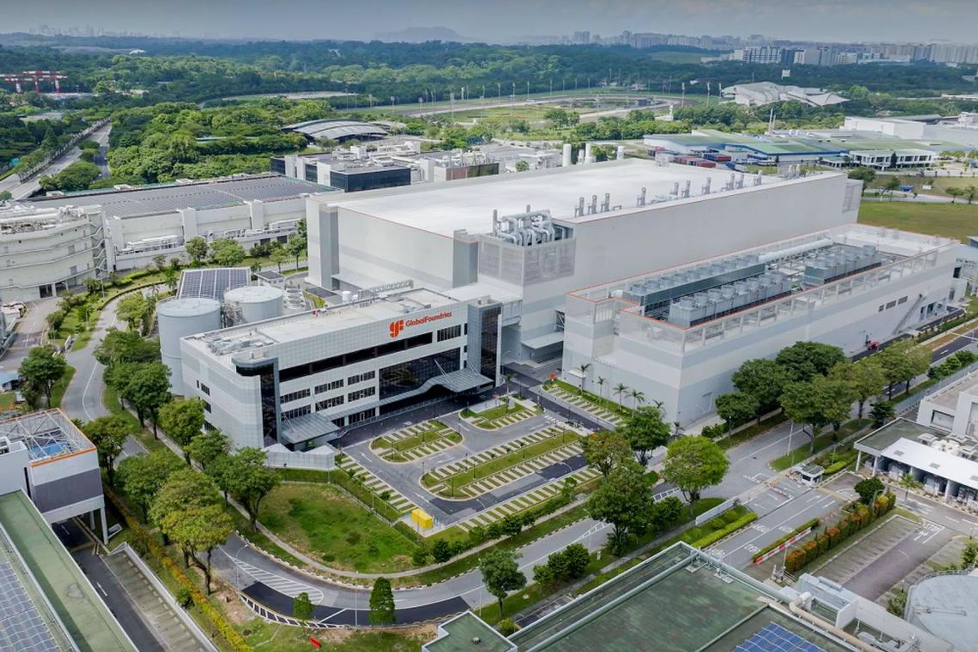 Aerial view of GlobalFoundries’ Singapore new expansion facility. (Image source: GlobalFoundries)