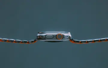 Nomad’s new Stratos Band in ultra orange.