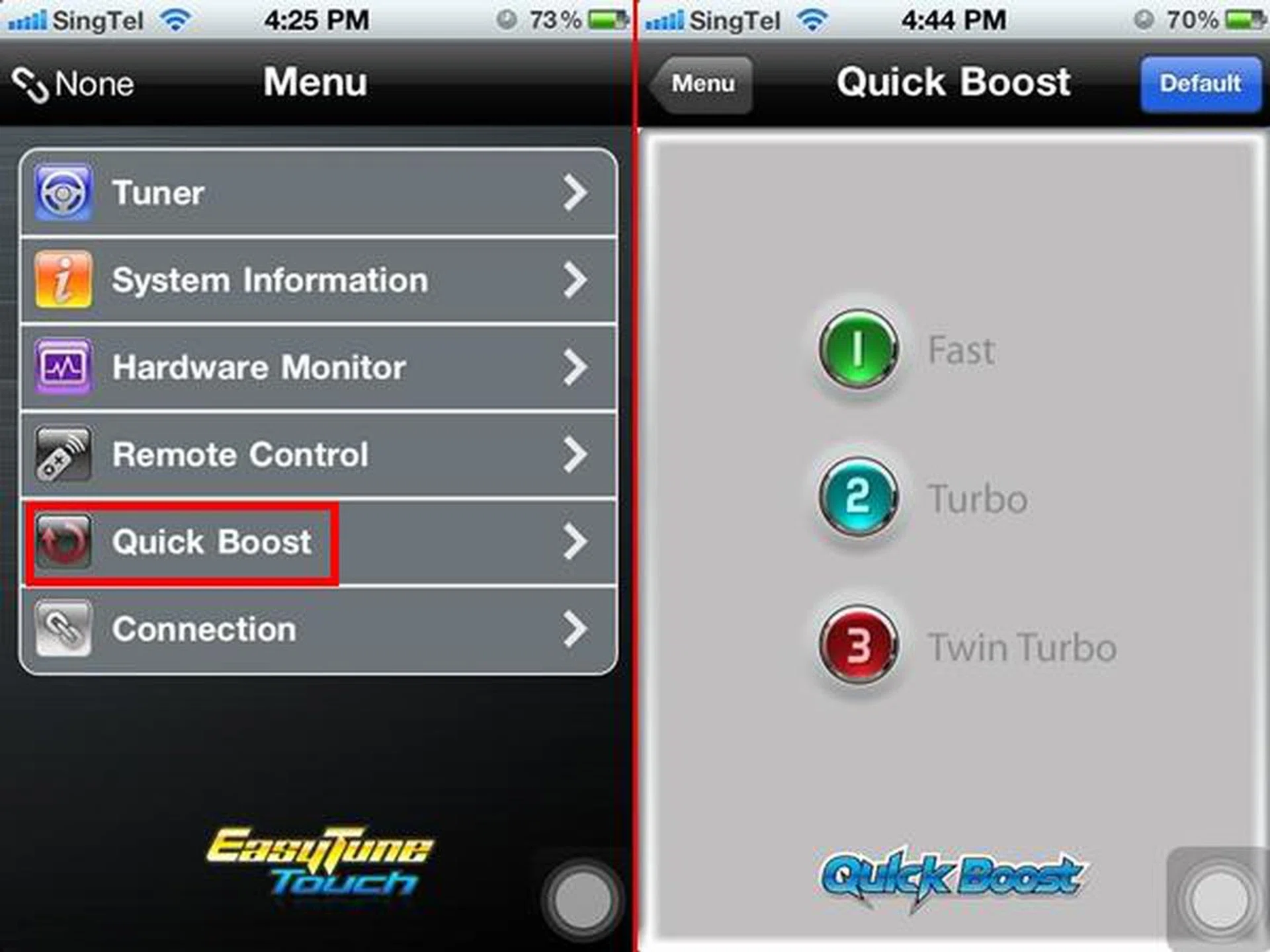 It seemed like a good idea to go for automated overclocking of the system; however, we failed to reach a stable operational state with Fast Mode for our test rig.