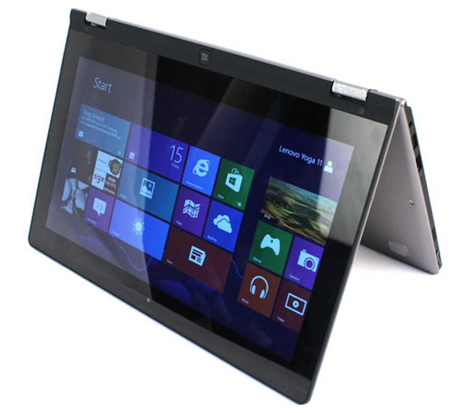 And finally, the 'Tent' mode provides the most stable screen position, ideal for gaming, drawing or any other situation where you need to poke and prod at the screen.