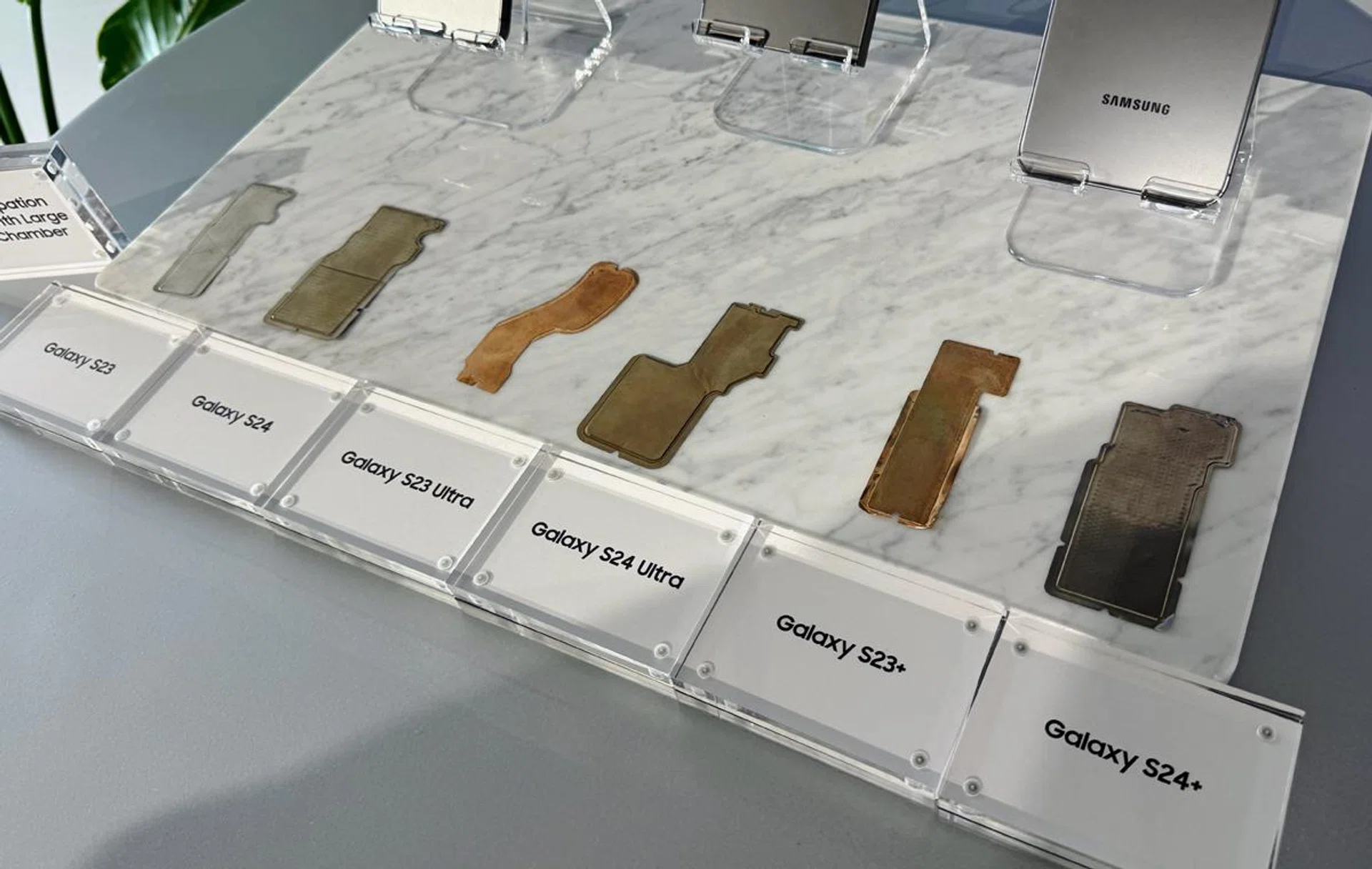 Larger vapour chambers for all S24 series phones.