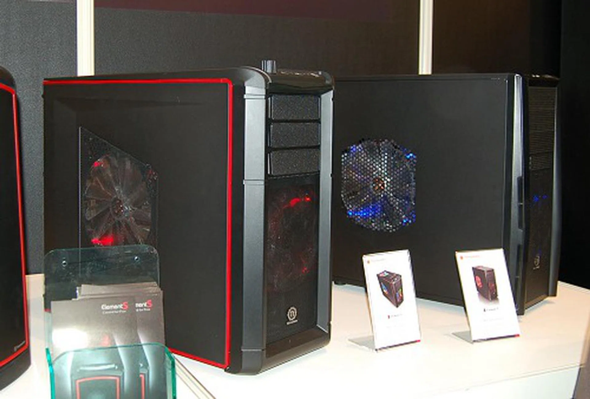  On the lower-end scale, we've the Element series and shown here are two unreleased models of the family, the Element G and Element T on the left and right respectively.  