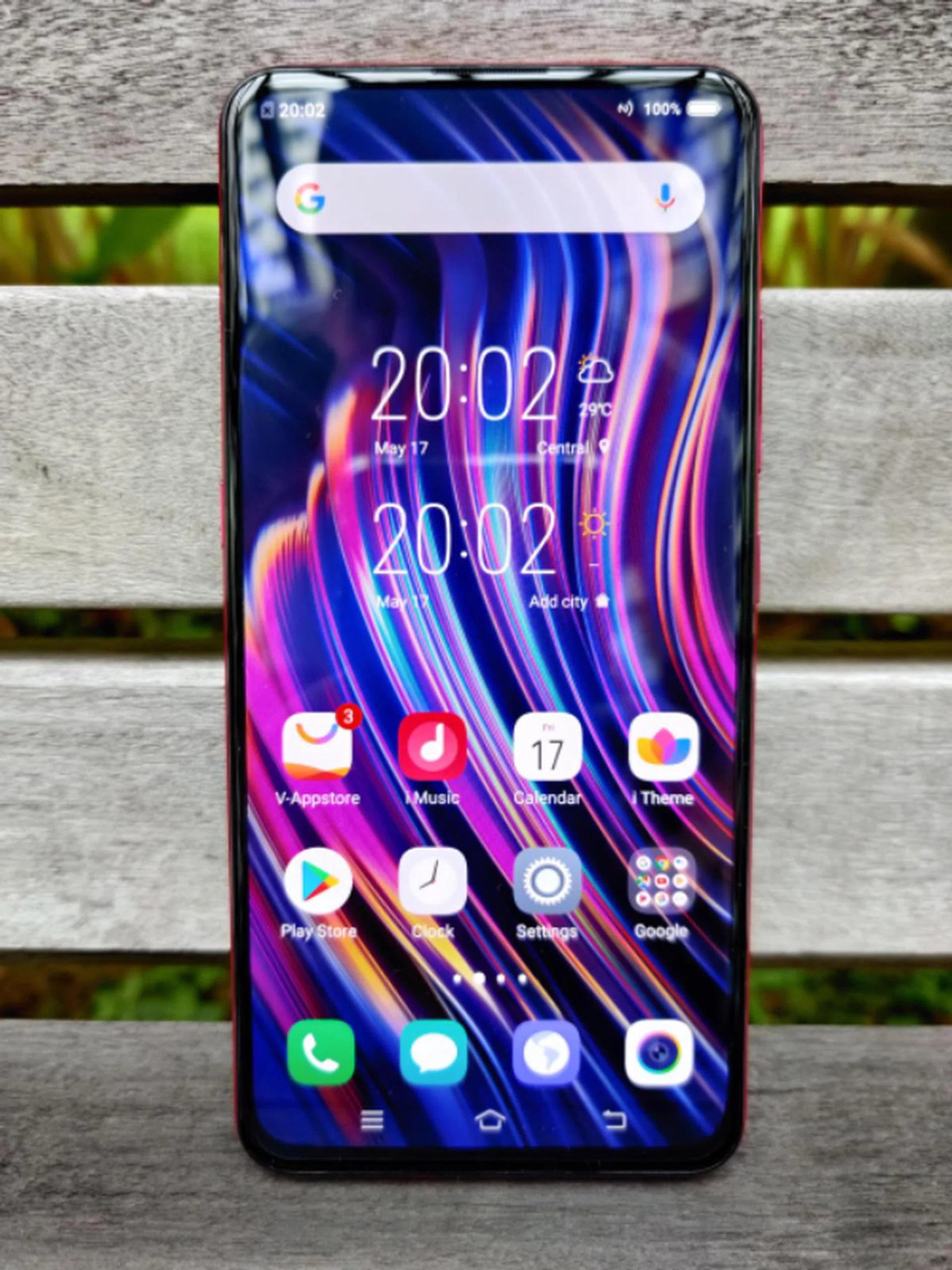 The V15 Pro's AMOLED display is 6.39-inches and adequate for a device in this price range.