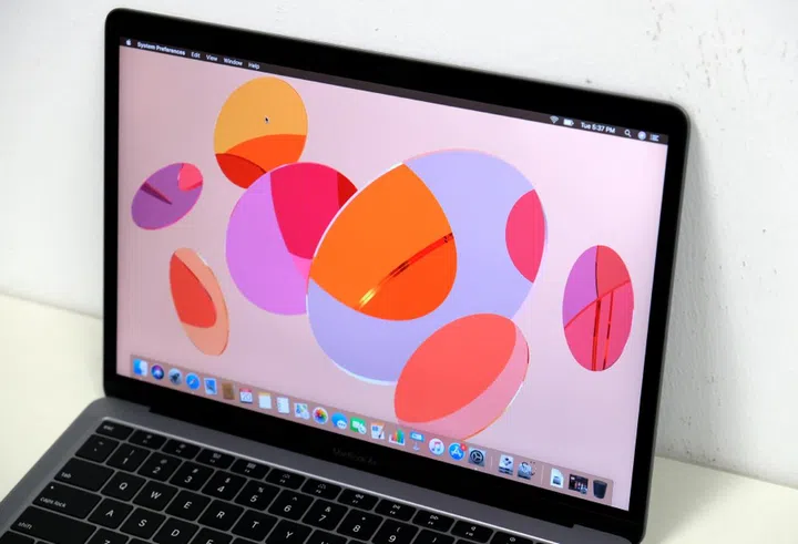 The MacBook Air's bezels are alright, but they are thick when compared to the XPS 13.