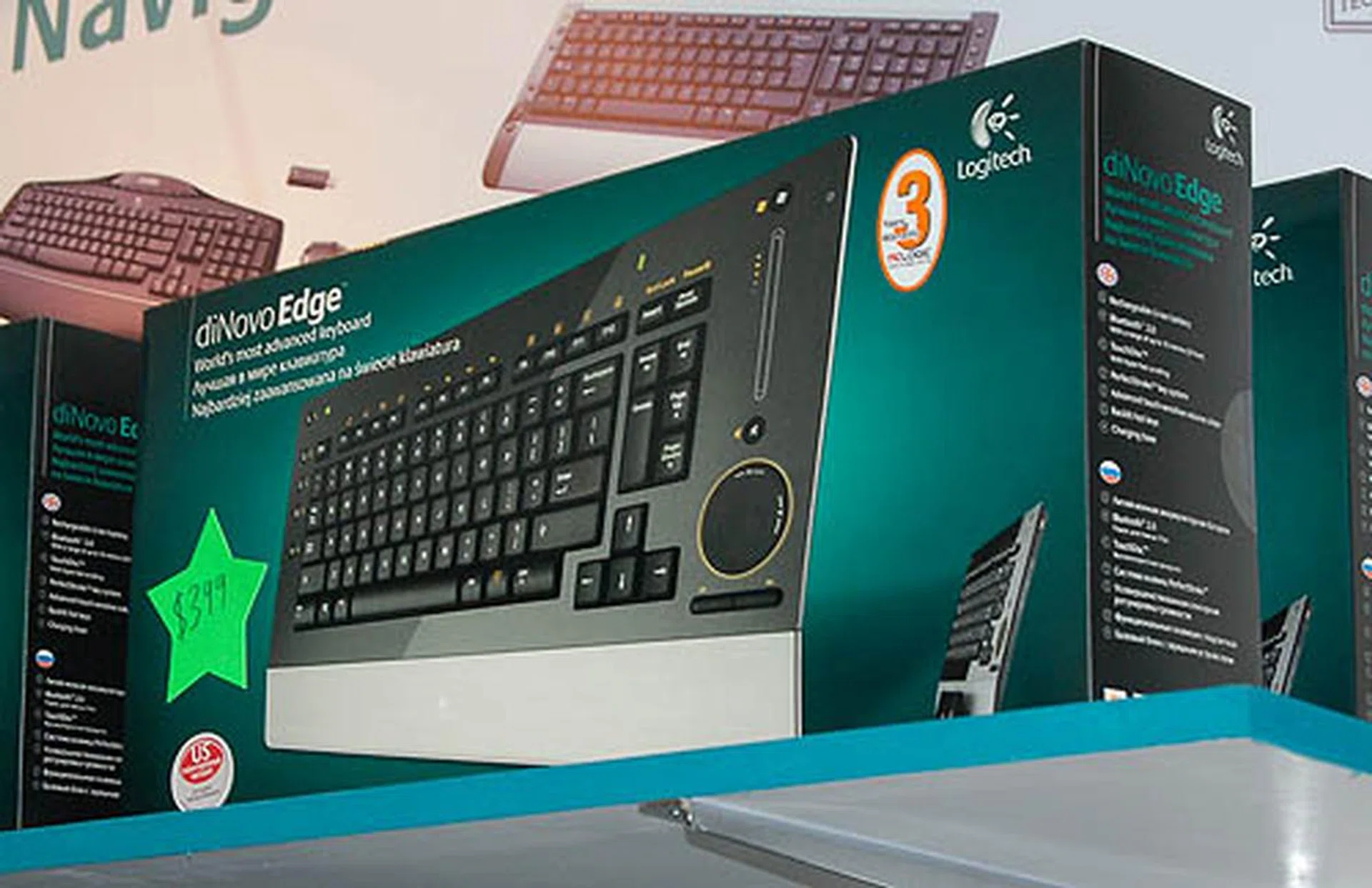  The Logitech Dinovo edge - one of the most expensive keyboards to grace Singapore at S$399.  