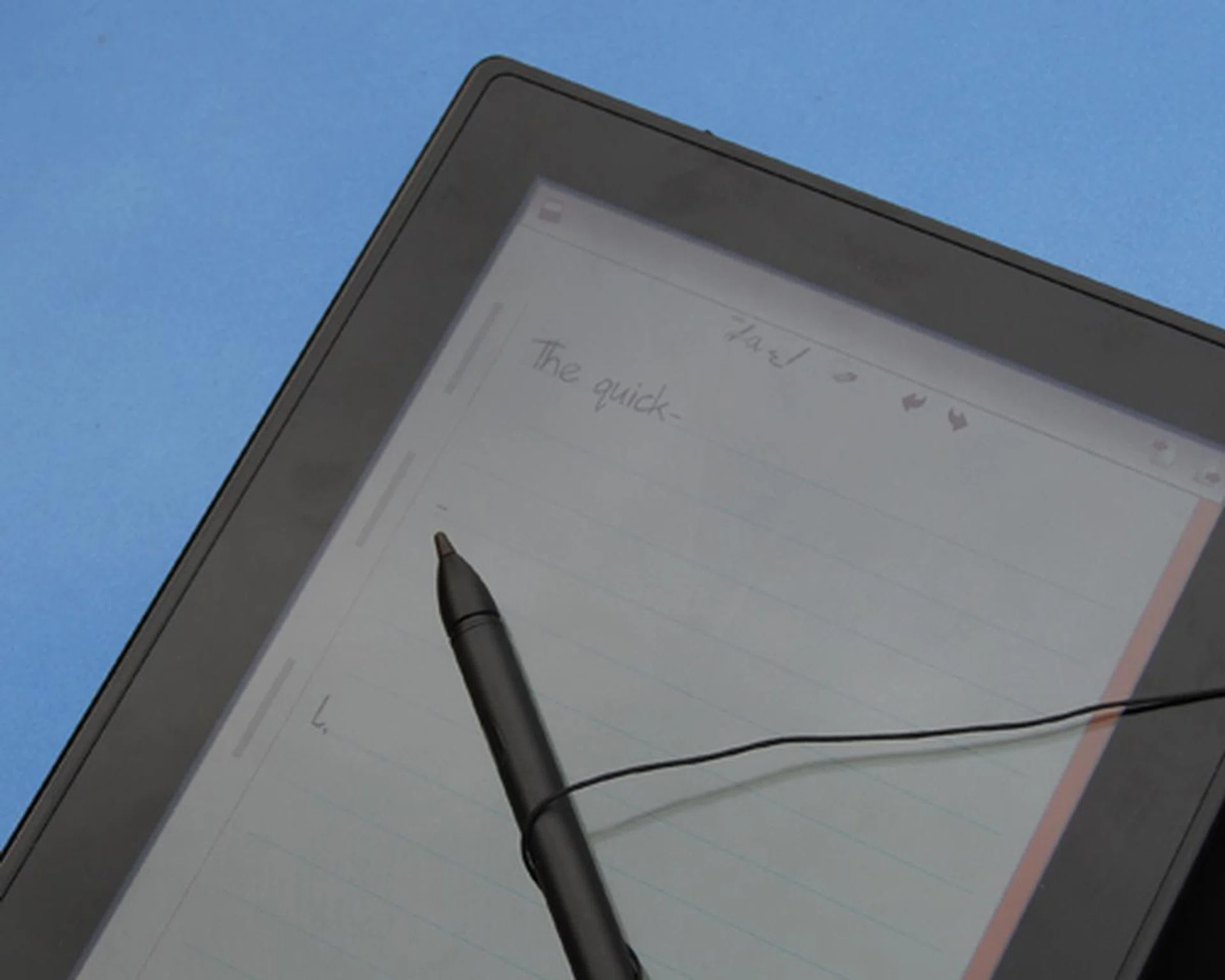 Accessories such as the ThinkPad Tablet Pen is useful for digital signatures, and if you're feeling bored, perhaps a little doodling during a meeting.