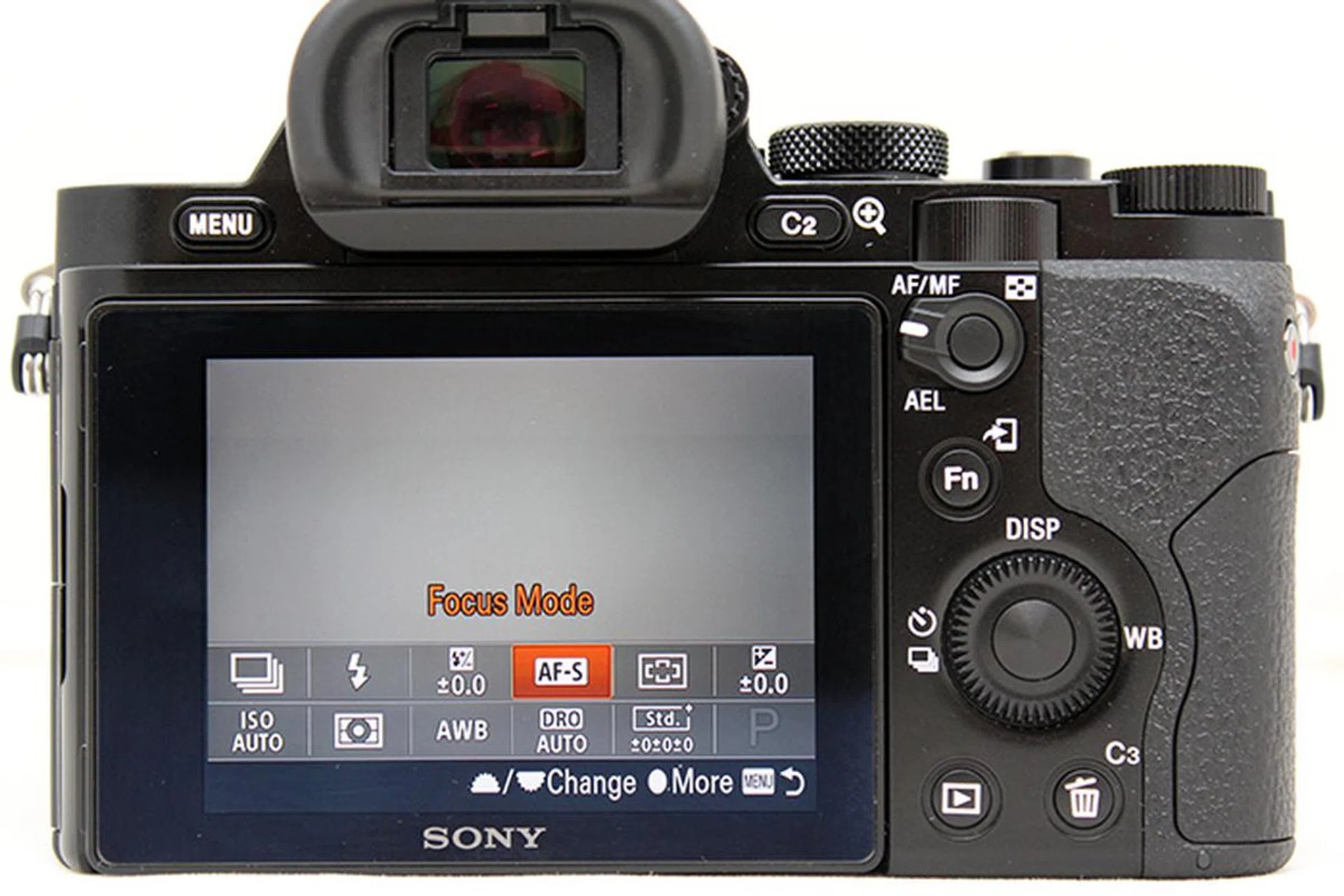 An Fn (Function) button brings up a menu of common settings, which can be customized.
