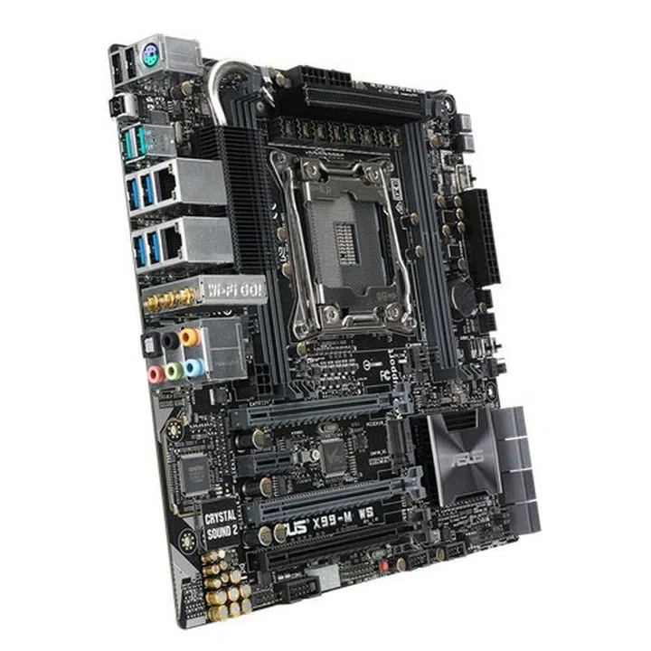 ASUS says that the X99M-WS is the world's most powerful micro-ATX board. (Image Source: ASUS)